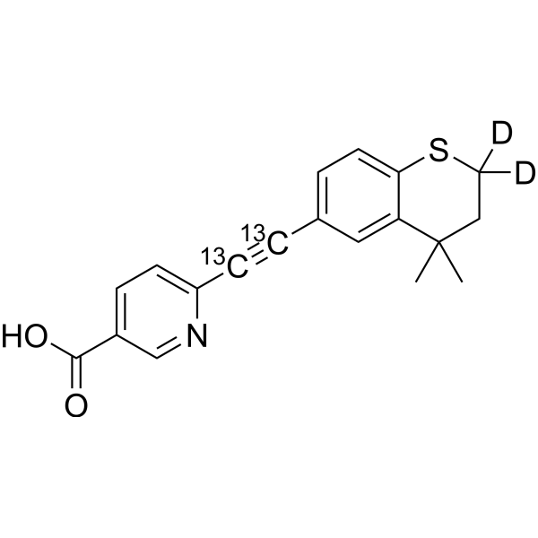 Tazarotenic acid-13C2,d2 1309935-88-3